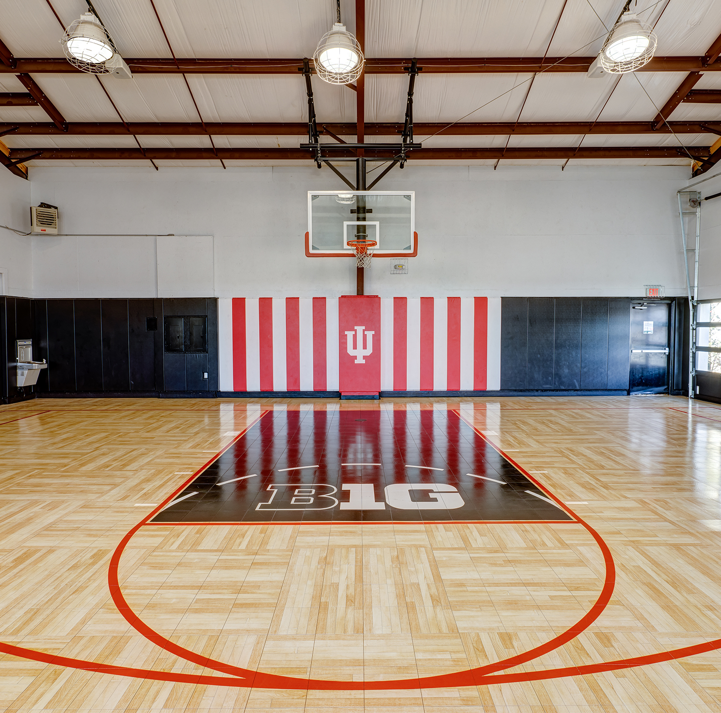 A basketball court