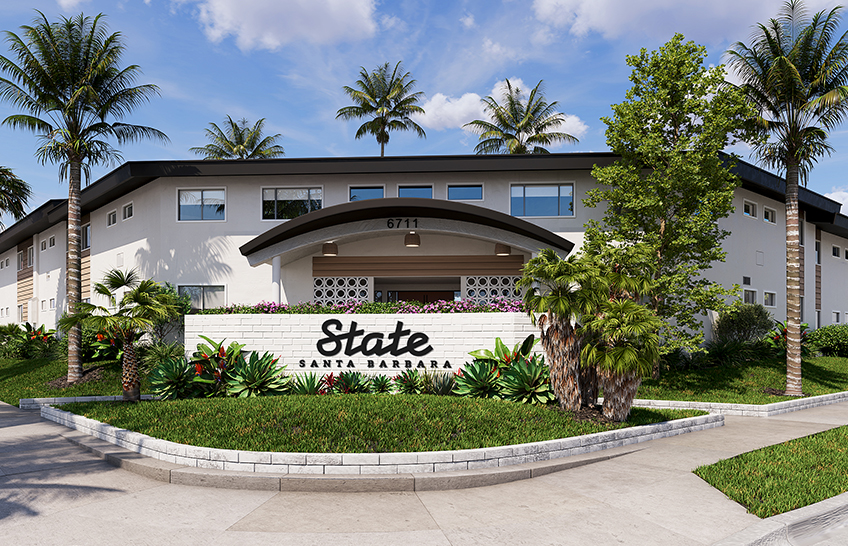 State on Campus Santa Barbara front sign